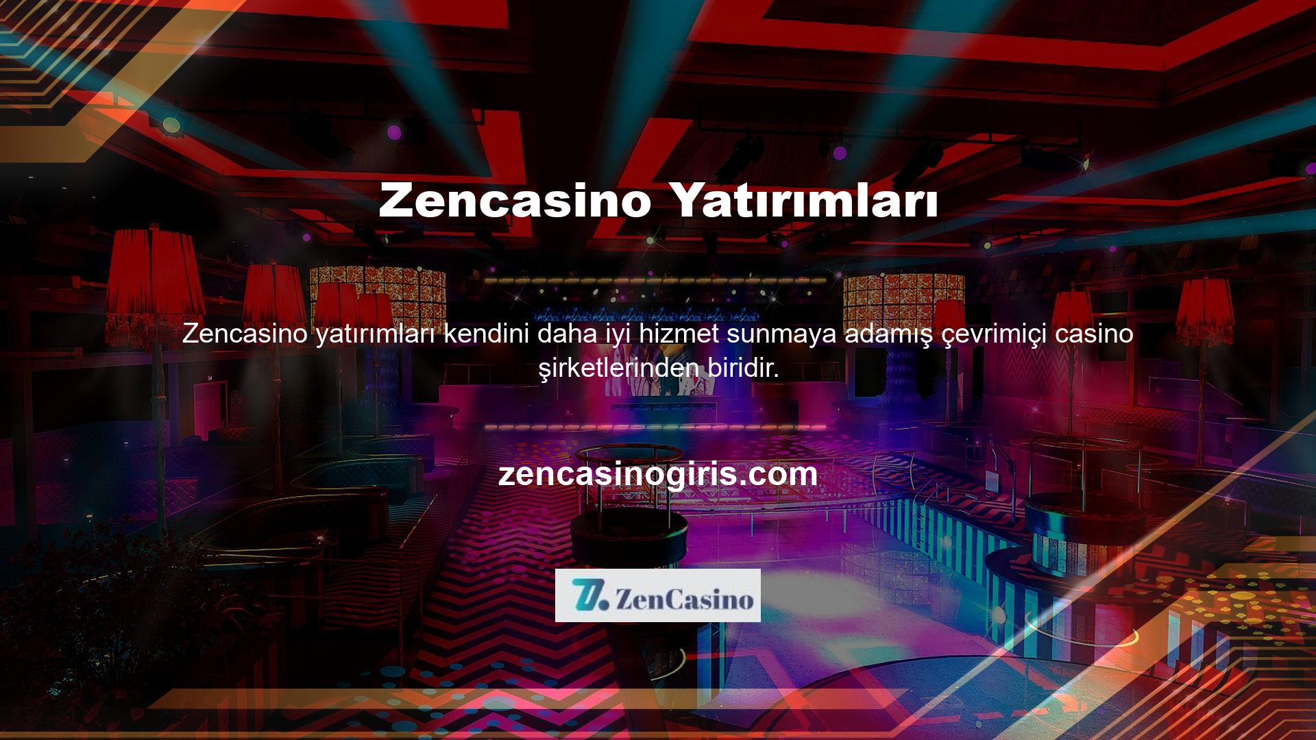 Öte yandan Zencasino web sitesi, Türk casino severler için geniş bir ürün yelpazesi sunmaktadır