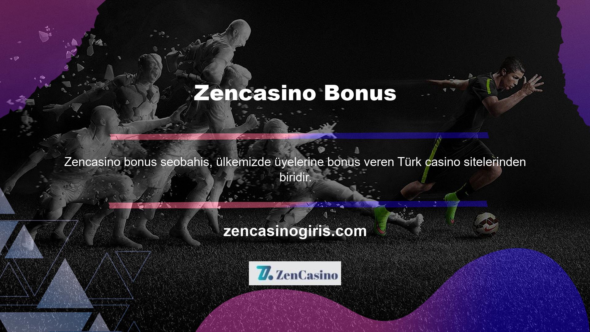 Hem hizmet hem de bonus ile ilgilenenler, yeni giriş adresleri ile Zencasino kayıt olabilirler