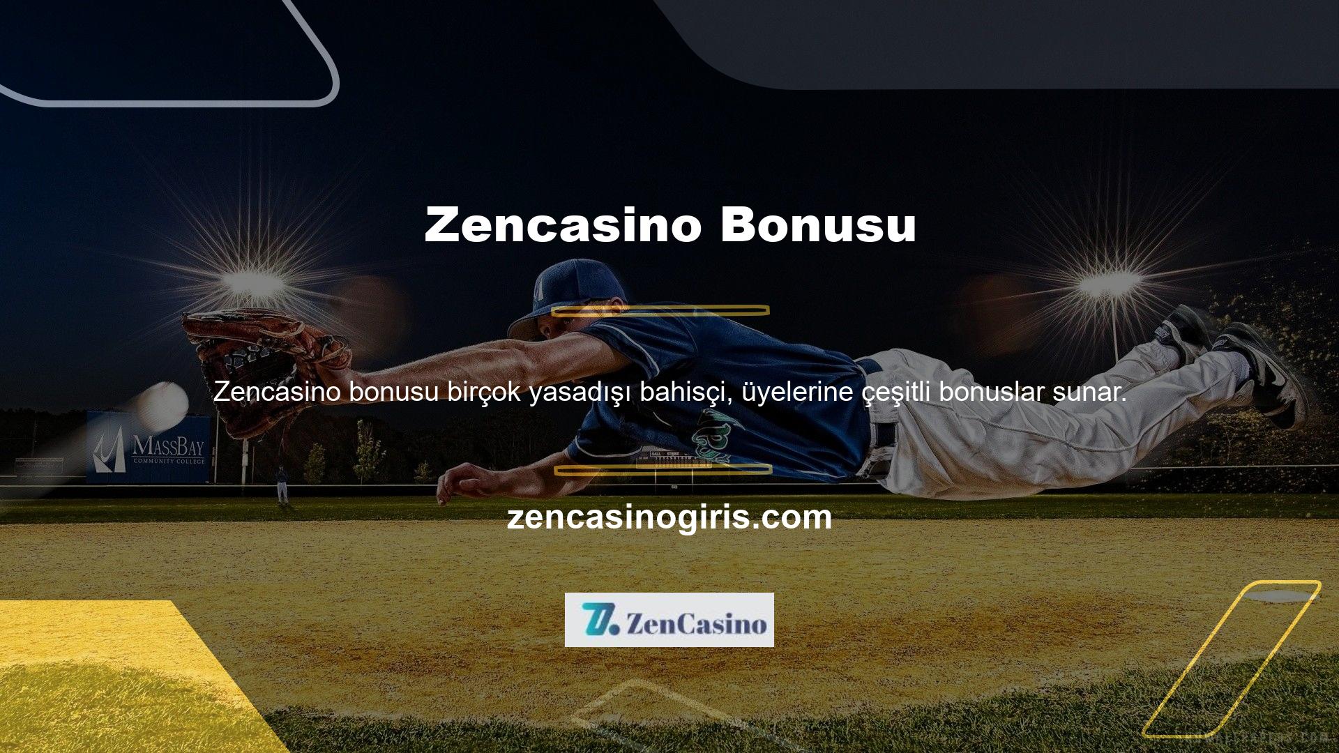 Böyle bir site olan Zencasino harika bonuslar sunuyor