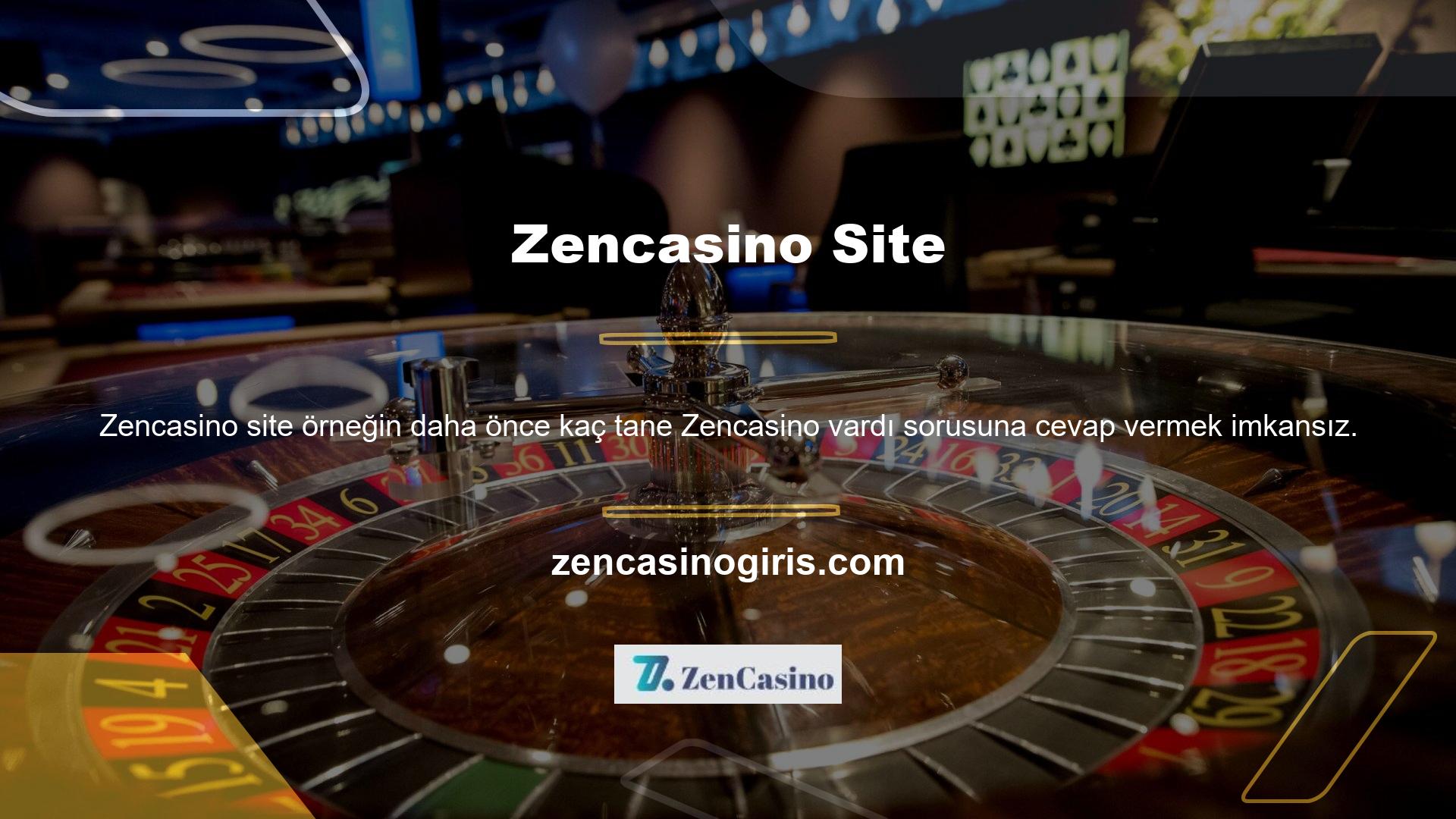 Şu anda kullanımda olan yeni giriş adres Zencasino, aynı hizmet sağlayıcı şirketle aynı yatırım koşulları, bonuslar, para çekme yöntemleri, müşteri hizmetleri ve diğer tüm detaylarla hizmetlerini sunmaya devam edecektir